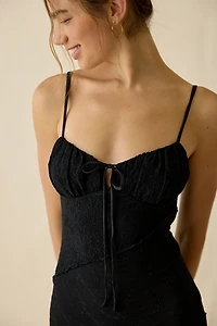 Kiss The Sky Alessia Spliced Lace Maxi Dress