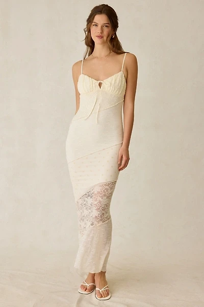 Kiss The Sky Alessia Spliced Lace Maxi Dress