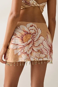 Kimchi Blue The Rain Beaded Fringe Mini Skirt