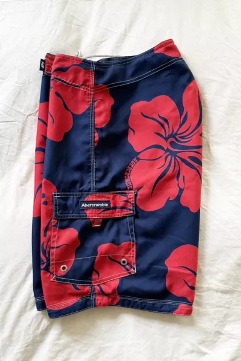 Vintage Y2K Ambercrombie & Fitch Hibiscus Floral Boardshorts