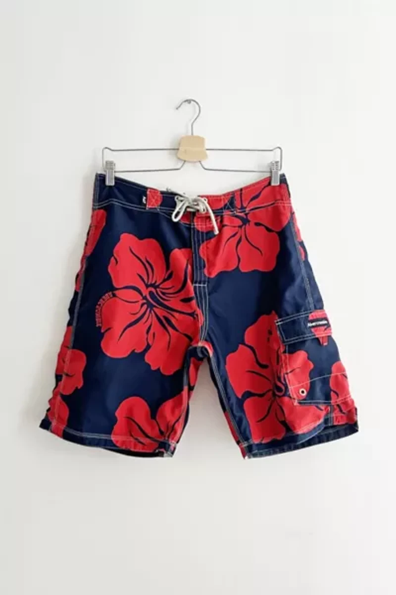 Vintage Y2K Ambercrombie & Fitch Hibiscus Floral Boardshorts