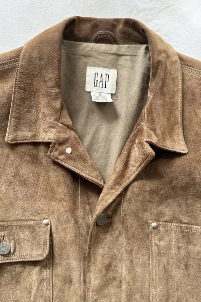Vintage 90's GAP Suede Trucker Jacket