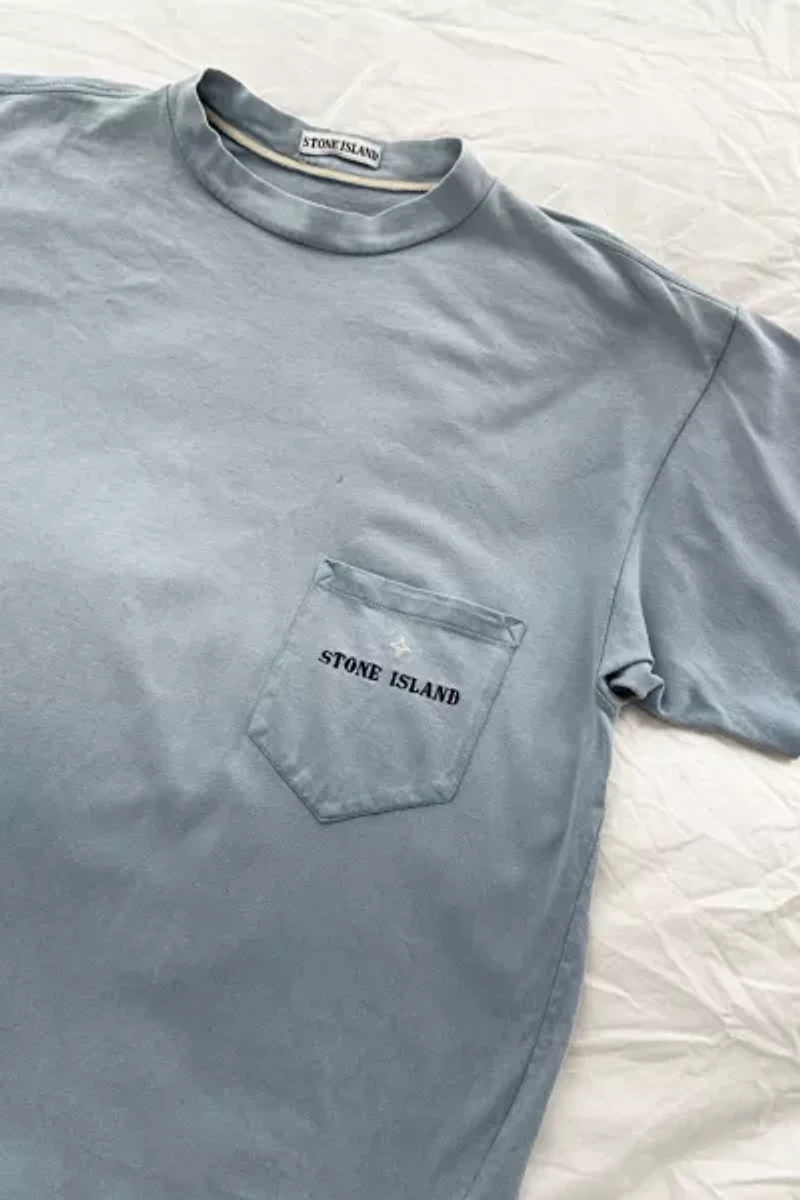 Vintage Stone Island Sunfaded Blue Tee