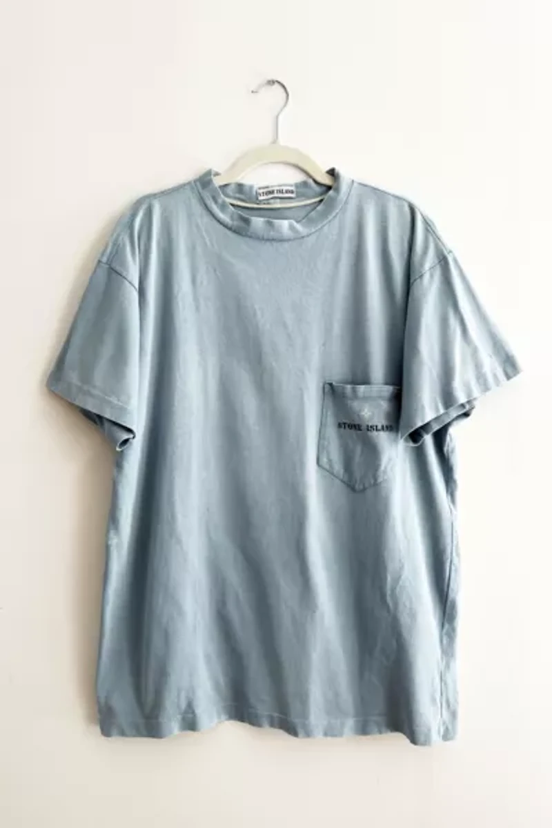 Vintage Stone Island Sunfaded Blue Tee