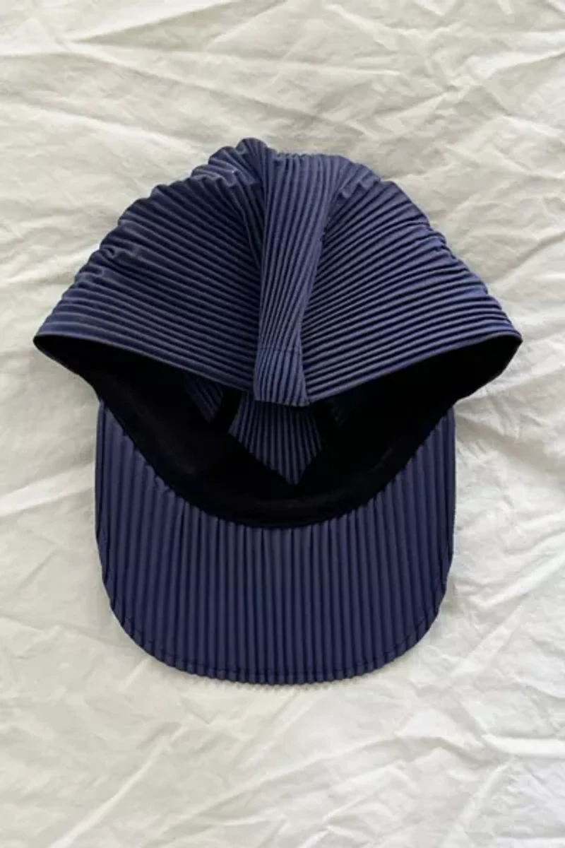 Issey Miyake Purple Pleated Hat