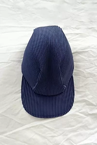 Issey Miyake Purple Pleated Hat