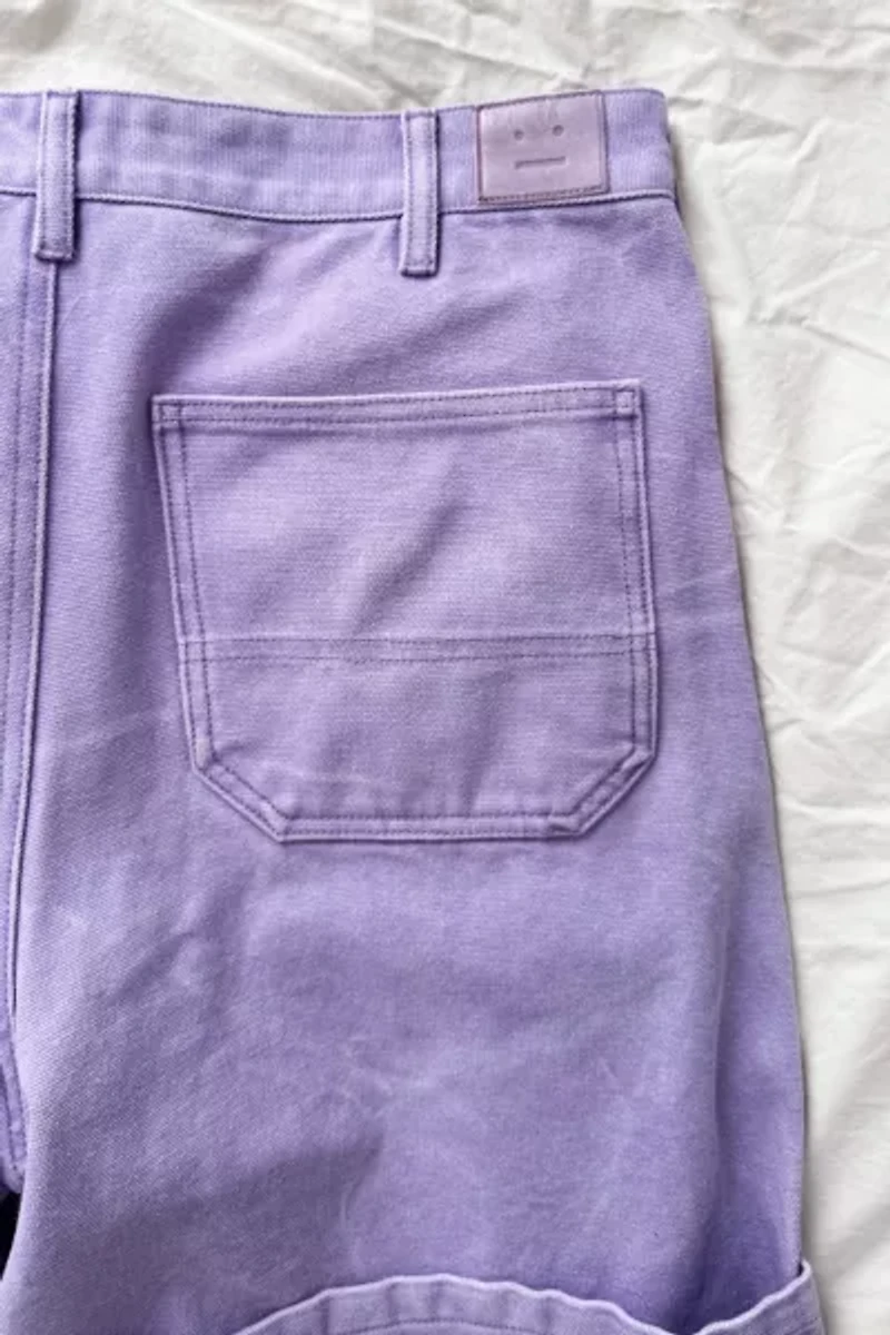Acne Studios Lavender Baggy Shorts