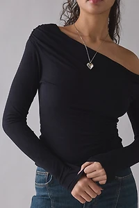 AFRM Bria Asymmetric Off-The-Shoulder Top