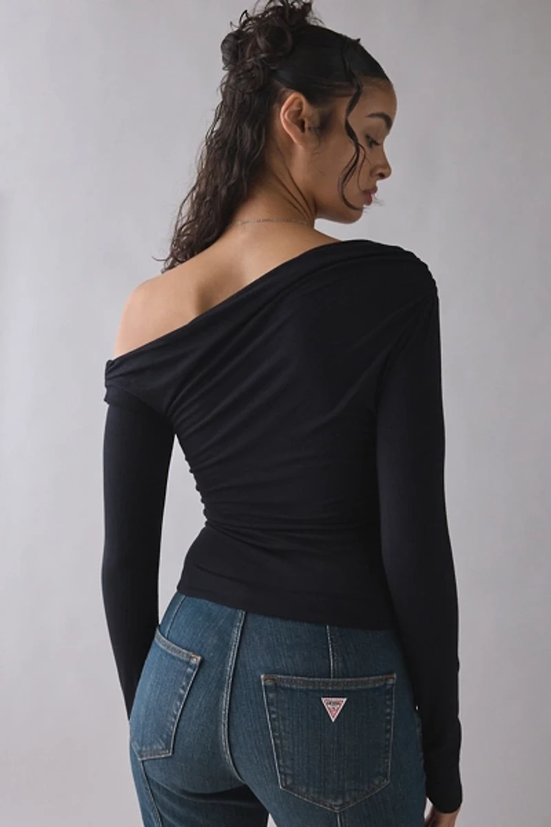 AFRM Bria Asymmetric Off-The-Shoulder Top