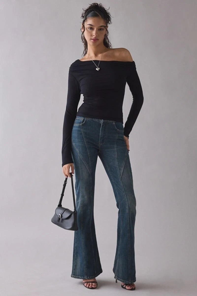 AFRM Bria Asymmetric Off-The-Shoulder Top