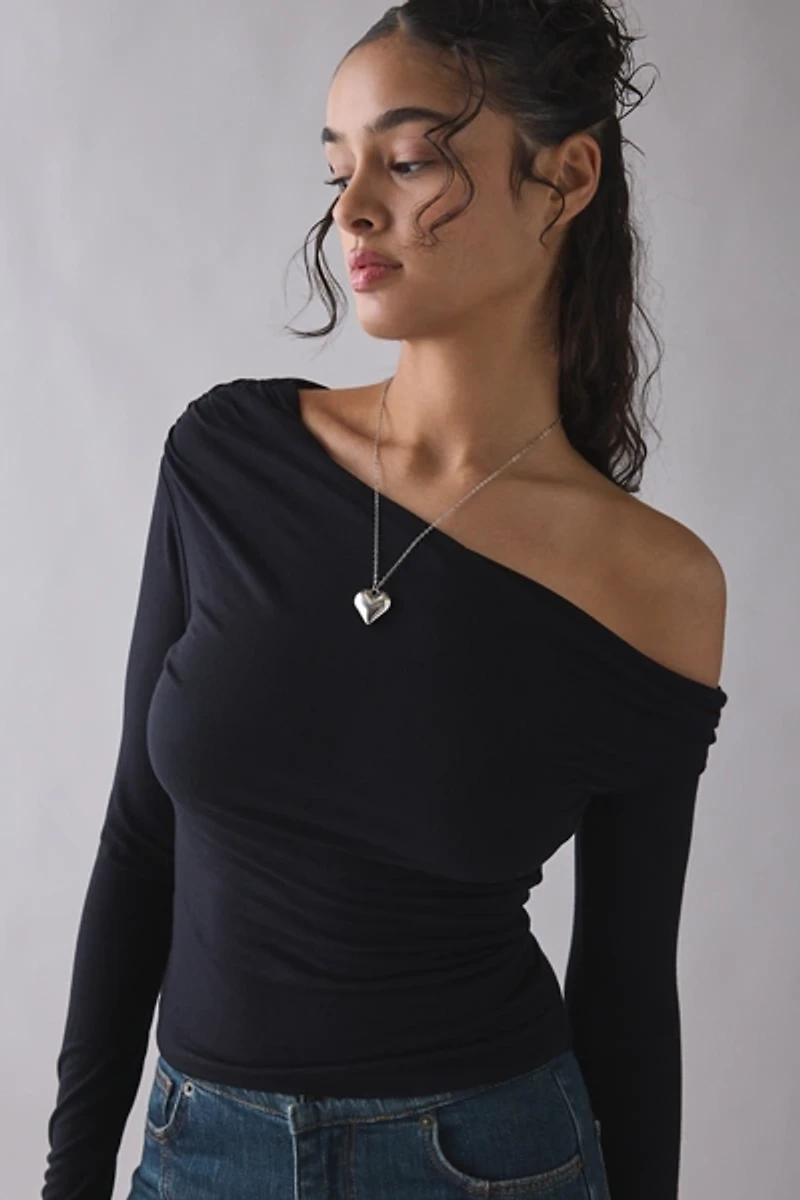 AFRM Bria Asymmetric Off-The-Shoulder Top