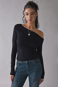 AFRM Bria Asymmetric Off-The-Shoulder Top