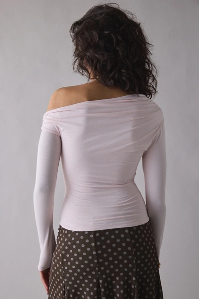 AFRM Bria Asymmetric Off-The-Shoulder Top