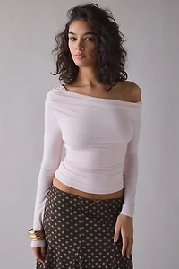AFRM Bria Asymmetric Off-The-Shoulder Top