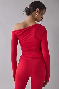 AFRM Bria Asymmetric Off-The-Shoulder Top