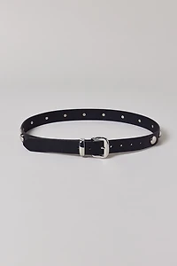 Bella Silver Studded Leather Belt