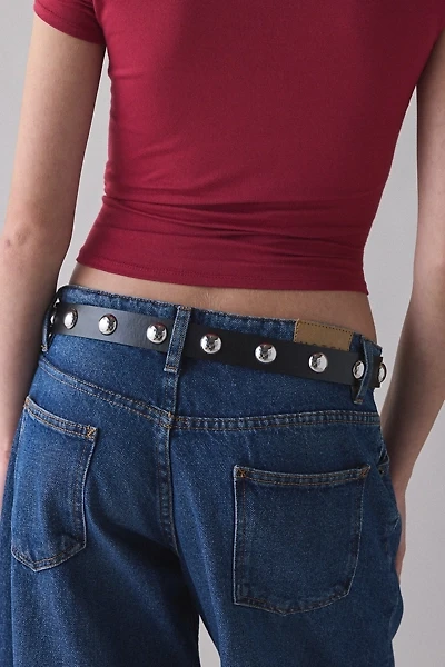 Bella Silver Studded Leather Belt