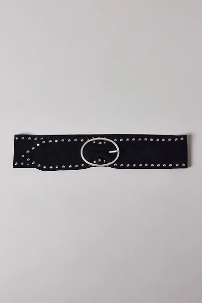 Essent Slouchy Studded Suede Belt