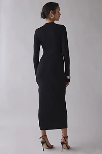 AFRM Juniper Long Sleeve Bodycon Maxi Dress