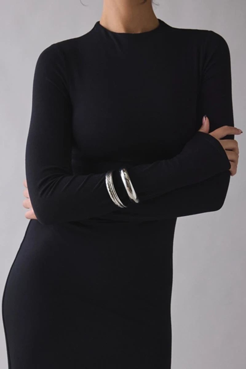 AFRM Juniper Long Sleeve Bodycon Maxi Dress