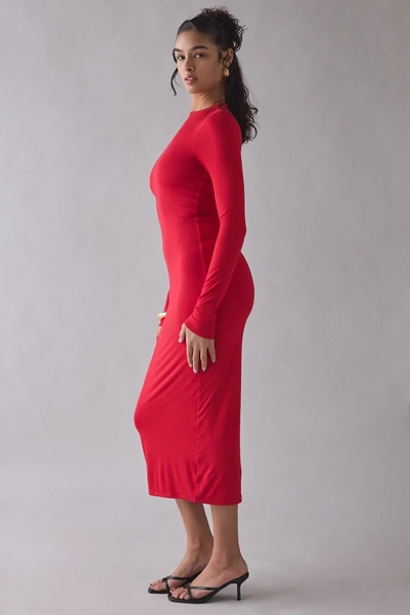 AFRM Juniper Long Sleeve Bodycon Maxi Dress