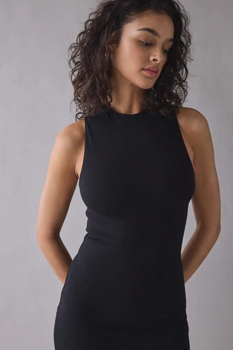 AFRM Casper Sleeveless High Neck Maxi Dress