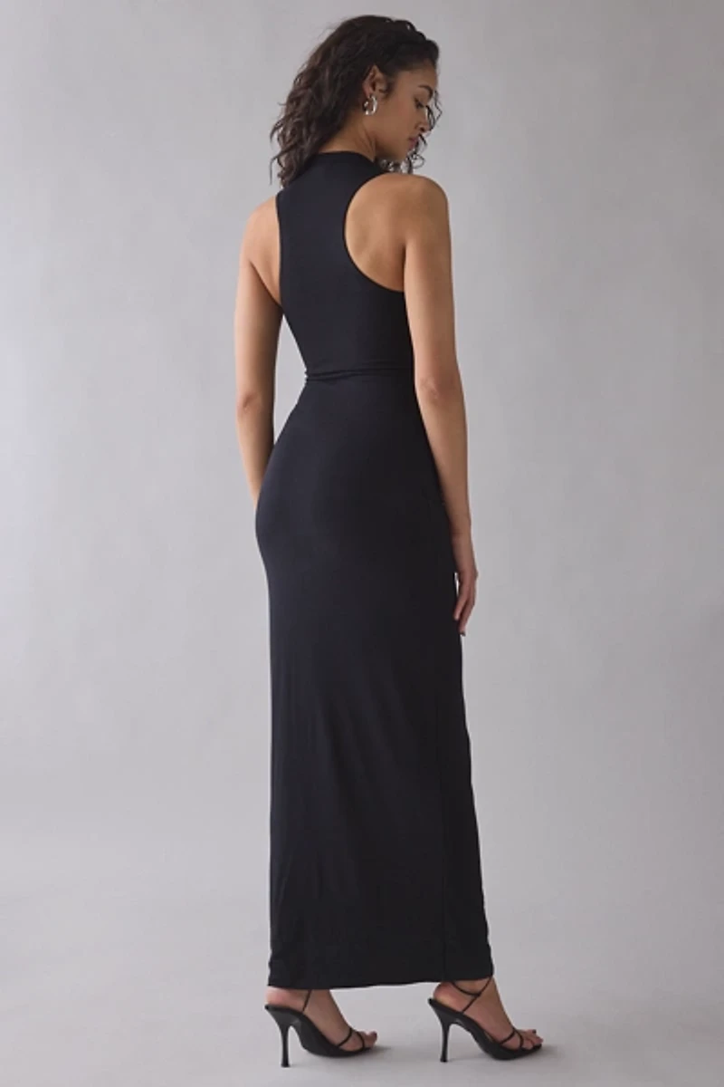AFRM Casper Sleeveless High Neck Maxi Dress