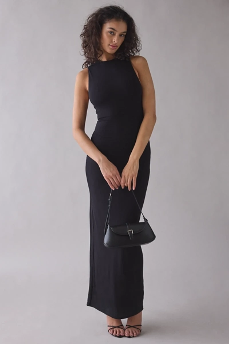 AFRM Casper Sleeveless High Neck Maxi Dress