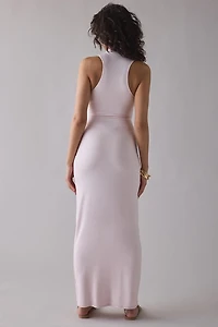 AFRM Casper Sleeveless High Neck Maxi Dress