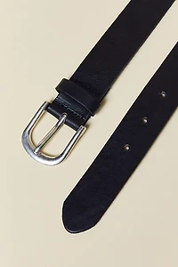 Bloom Flower Studded Leather Belt
