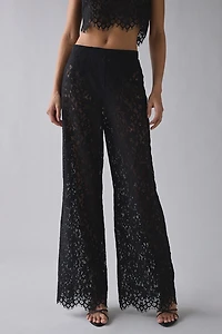 AFRM Pamela Sheer Lace Wide Leg Pant