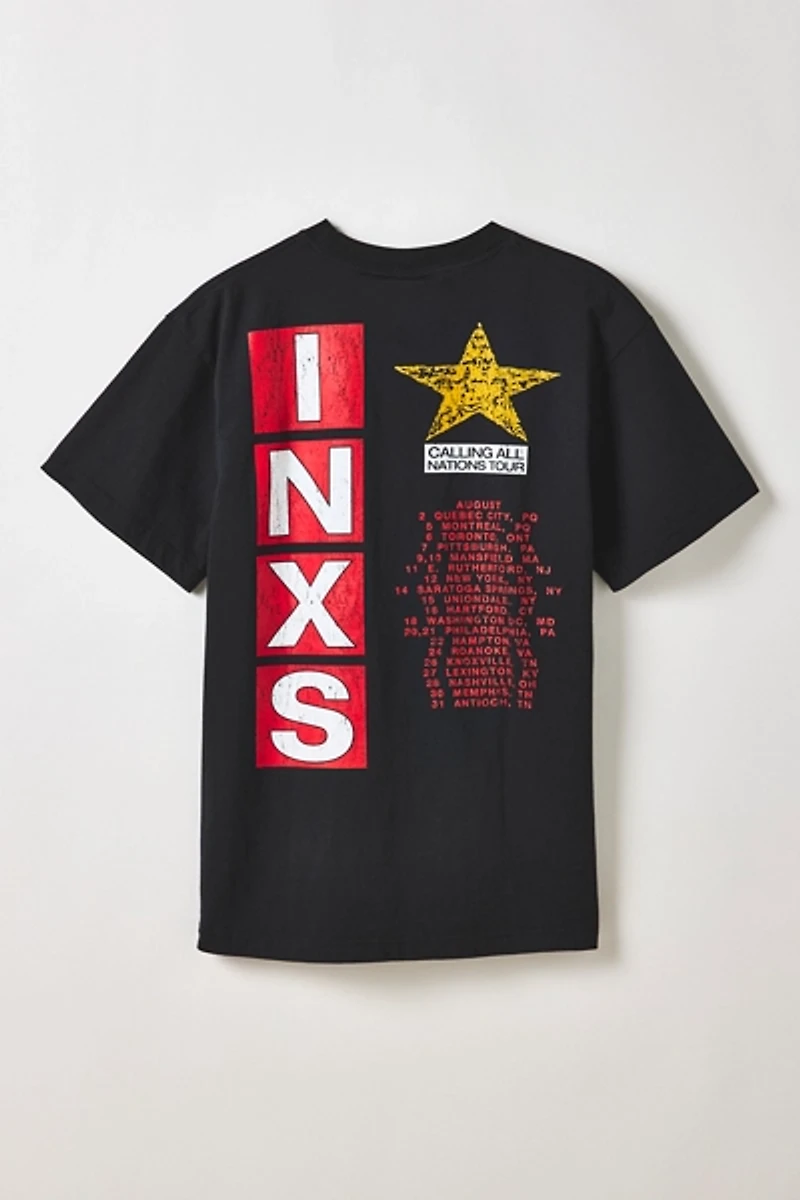INXS Tour Vintage Graphic Heavyweight Cotton Tee