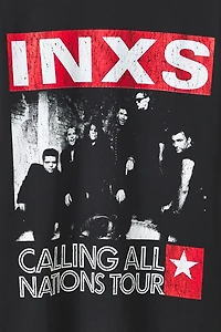 INXS Tour Vintage Graphic Heavyweight Cotton Tee