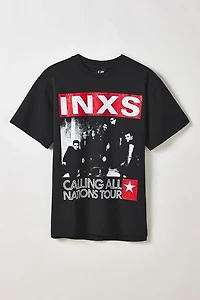 INXS Tour Vintage Graphic Heavyweight Cotton Tee