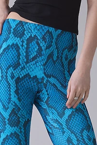 AFRM Gianna Blue Fish Snake Mesh Capri Pant