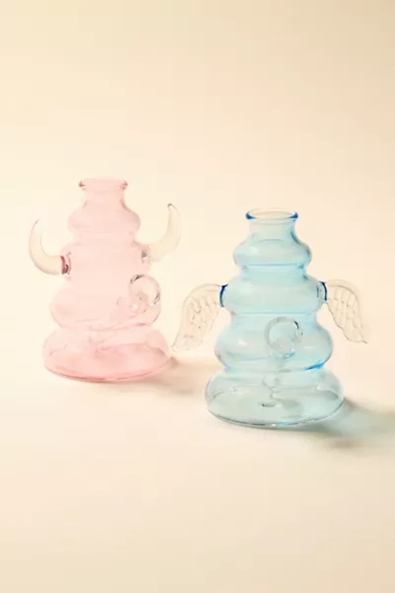 Go Easy Naughty & Nice Glass Vase