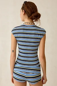 AFRM Nolan Iris Stripe Rib Crop Top