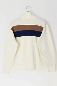 Vintage Full Zip Striped Sweater