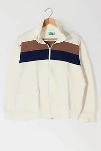 Vintage Full Zip Striped Sweater