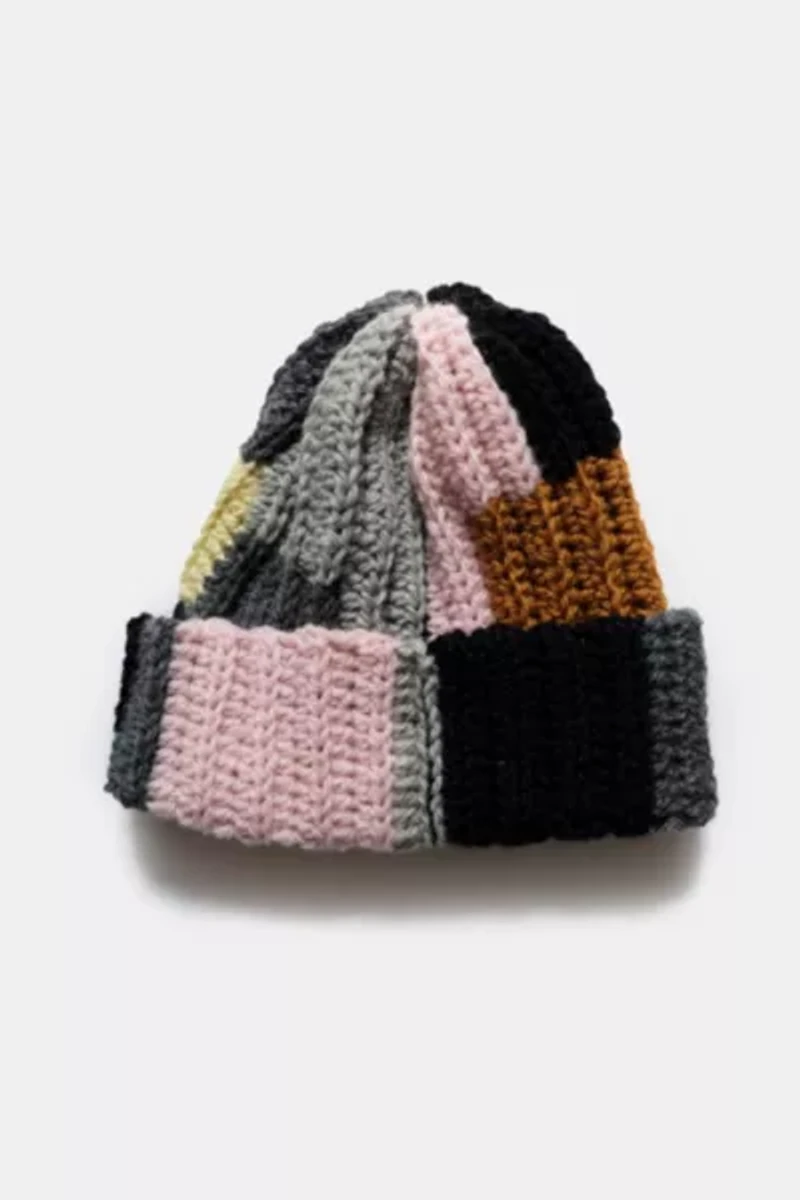 MARVES new york Upcycled Scrap Yarn Crochet Beanie