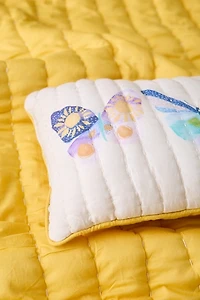 Jasmine Butterfly Quilted Throw Pillow