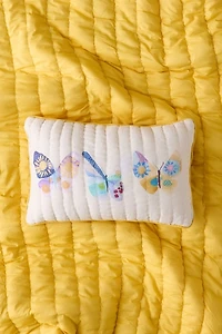 Jasmine Butterfly Quilted Throw Pillow