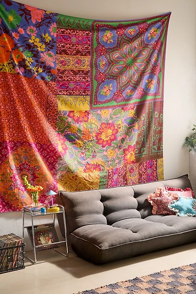 Festival Floral Patchwork Oversized Tapestry