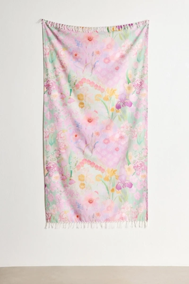 Whimsical Garden Floral Tapestry
