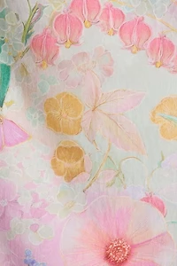 Whimsical Garden Floral Tapestry