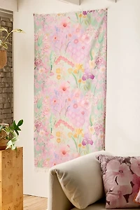 Whimsical Garden Floral Tapestry