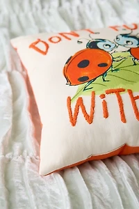 Around The Pond Critter Embroidered Throw Pillow