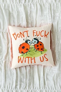 Around The Pond Critter Embroidered Throw Pillow