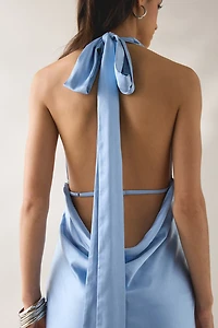 Lulus Legacy Open-Back Halter Neck Maxi Dress