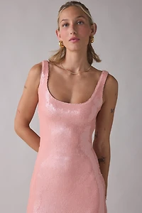 Lulus Crawford Side-Slit Sequin Maxi Dress